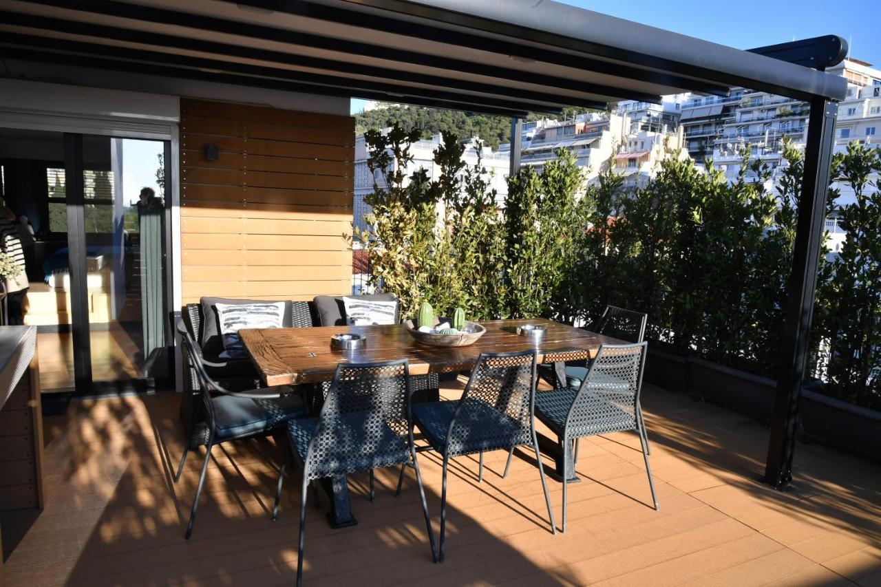 Luxurious Loft With Breathtaking Acropolis View Lägenhet Aten Exteriör bild